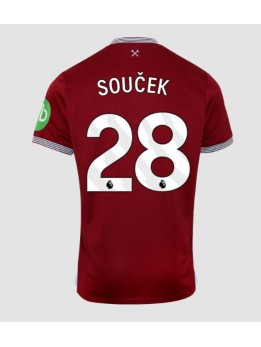 Billige West Ham United Tomas Soucek #28 Hjemmedrakt 2025-26 Kortermet